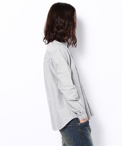 And A（アンドエー）の「INDIGO OXFORD L/S SHIRT (IMIND)（シャツ/ブラウス・メンズ・サックスブルー/ネイビー・42/44/46）」の10枚目の写真