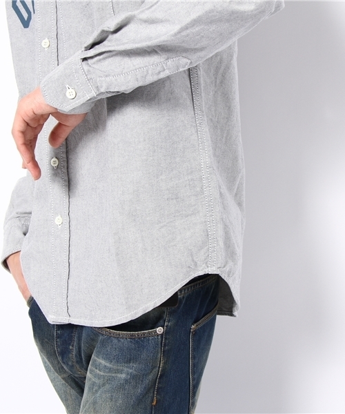 And A（アンドエー）の「INDIGO OXFORD L/S SHIRT (IMIND)（シャツ/ブラウス・メンズ・サックスブルー/ネイビー・42/44/46）」の5枚目の写真