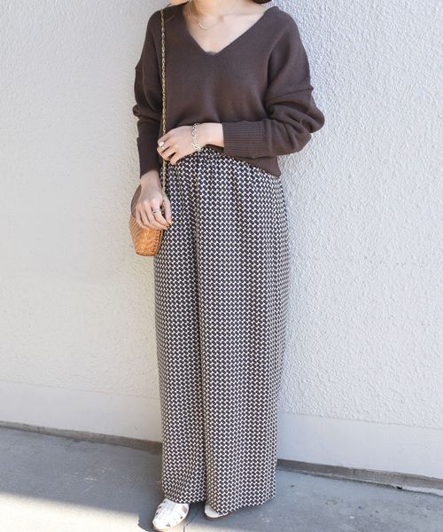 Prefer SHIPS（プリファーシップス）の「Prefer SHIPS:幾何学柄ウエストゴムパンツ◇（その他パンツ・レディース・ブラウン・ONE SIZE）」の15枚目の写真