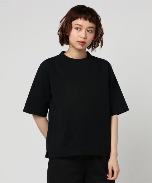 MHL.（エムエイチエル）の「MATT COTTON JERSEY（Tシャツ/カットソー・レディース・ブラック/ホワイト/オリーブ・2）」の3枚目の写真