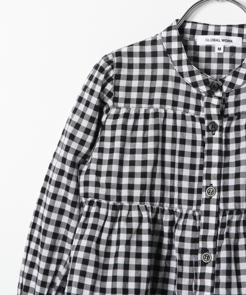 GLOBAL WORK（グローバルワーク）の「【キッズ】ティアードブラウス長袖/778833（シャツ/ブラウス・キッズ・ホワイト/ブラック・LARGE/MEDIUM/SMALL/X-LARGE/XX-LARGE）」の6枚目の写真