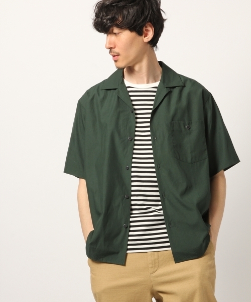 GLOBAL WORK（グローバルワーク）の「レーヨンオープンカラーシャツ半袖/788445（シャツ/ブラウス・メンズ・スカイブルー/ブラック/ダークブラウン/グリーン/イエロー・SMALL/MEDIUM/LARGE/X-LARGE）」の15枚目の写真