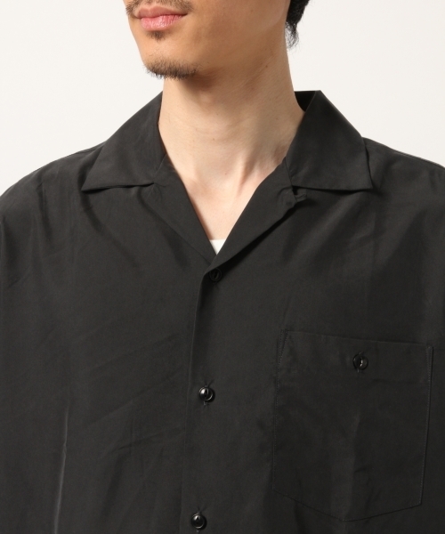 GLOBAL WORK（グローバルワーク）の「レーヨンオープンカラーシャツ半袖/788445（シャツ/ブラウス・メンズ・スカイブルー/ブラック/ダークブラウン/グリーン/イエロー・SMALL/MEDIUM/LARGE/X-LARGE）」の9枚目の写真