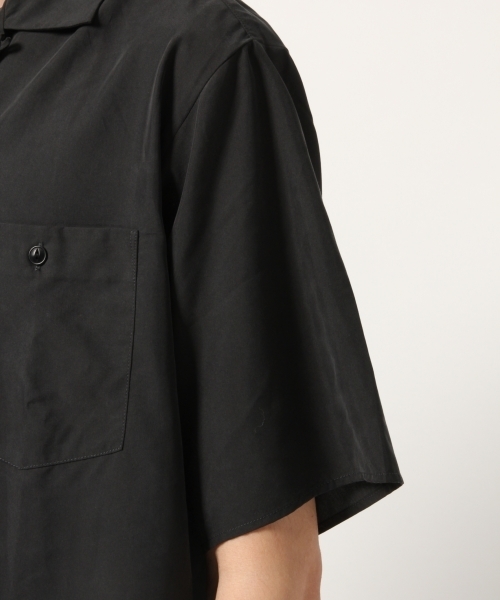 GLOBAL WORK（グローバルワーク）の「レーヨンオープンカラーシャツ半袖/788445（シャツ/ブラウス・メンズ・スカイブルー/ブラック/ダークブラウン/グリーン/イエロー・SMALL/MEDIUM/LARGE/X-LARGE）」の14枚目の写真