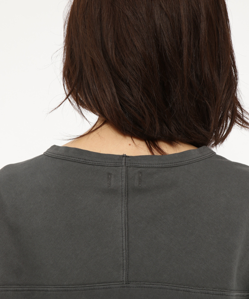 LAKOLE(ラコレ)の「【接触冷感】ガーメントダイフットボールTシャツ / LAKOLE(Tシャツ/カットソー・レディース・オフホワイト/ボルドー/マスタード/チャコール・SMALL/MEDIUM)」の16枚目の写真