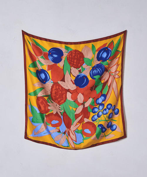 manipuri（マニプリ）の「＜manipuri（マニプリ）＞スカーフ L 18FW（バンダナ/スカーフ・レディース・オフホワイト/イエロー/ケリー/オレンジ/ピンク/ターコイズブルー・FREE）」の9枚目の写真