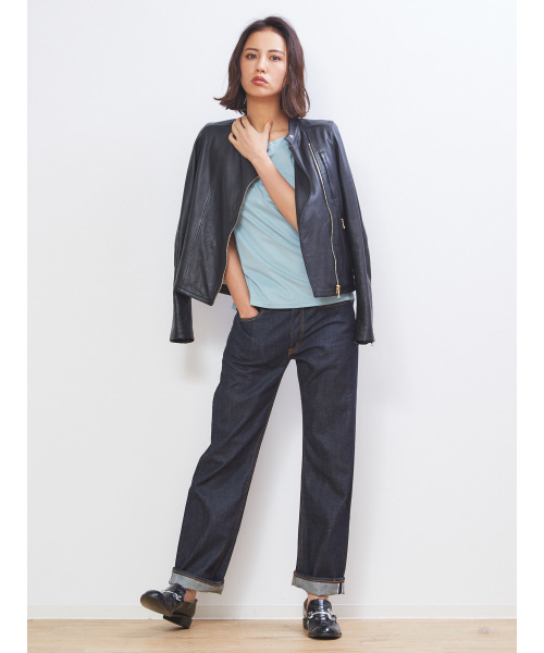 Abahouse Devinette（ドゥヴィネット）の「ブライトバックギャザープルオーバー（Tシャツ/カットソー・レディース・ブラック/ボルドー/サックスブルー・フリー）」の12枚目の写真