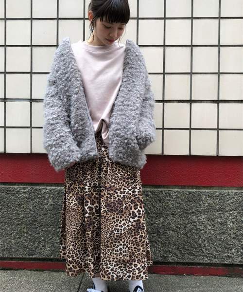 tiptop（ティップトップ）の「リングファーノーカラー中綿ブルゾン（ブルゾン・レディース・ブラック/グレー/ピンク/キナリ・FREE）」の9枚目の写真