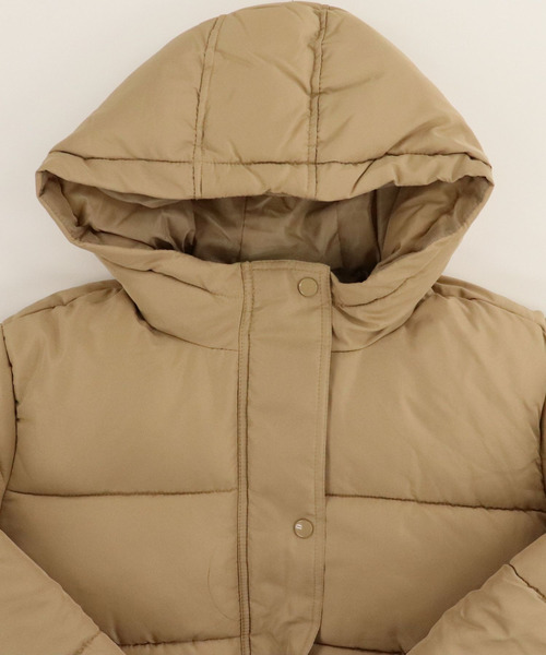 tiptop（ティップトップ）の「【2サイズ展開】フェイクダウンフードブルゾン【web限定アイテム】（ダウンジャケット/コート・レディース・ブラック/イエロー/レッド/パープル/ベージュ/ブラウン/ラベンダー/アイボリー/ライトベージュ・FREE/L）」の14枚目の写真
