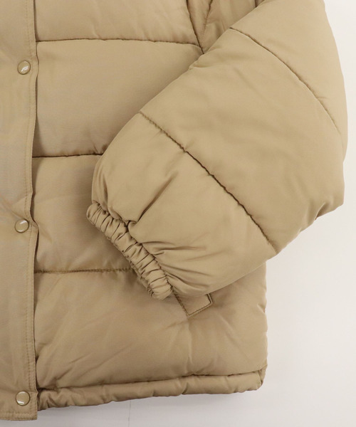 tiptop（ティップトップ）の「【2サイズ展開】フェイクダウンフードブルゾン【web限定アイテム】（ダウンジャケット/コート・レディース・ブラック/イエロー/レッド/パープル/ベージュ/ブラウン/ラベンダー/アイボリー/ライトベージュ・FREE/L）」の12枚目の写真