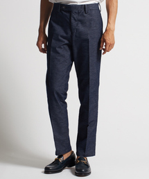 【セットアップ対応】デニムライクベロアストレッチパンツ