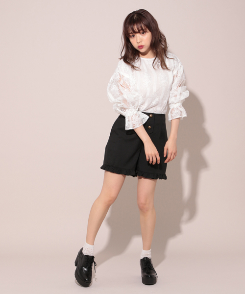 apres jour（アプレジュール）の「刺繍レース袖ボリュームブラウス【ZOZOTOWN限定アイテム】（シャツ/ブラウス・レディース・ブラック/オフホワイト/アイボリー・フリー）」の22枚目の写真