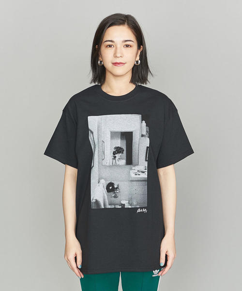 BEAUTY&YOUTH UNITED ARROWS(ビューティーアンドユースユナイテッドアローズ)の「【別注】<ROBERTA BAYLEY>ショートスリーブTシャツ(Tシャツ/カットソー・レディース・その他1/ホワイト/ブラック・MEDIUM)」の13枚目の写真
