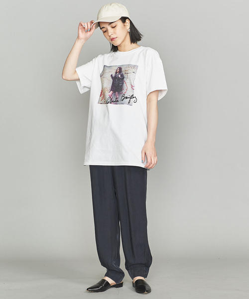 BEAUTY&YOUTH UNITED ARROWS(ビューティーアンドユースユナイテッドアローズ)の「【別注】<ROBERTA BAYLEY>ショートスリーブTシャツ(Tシャツ/カットソー・レディース・その他1/ホワイト/ブラック・MEDIUM)」の5枚目の写真