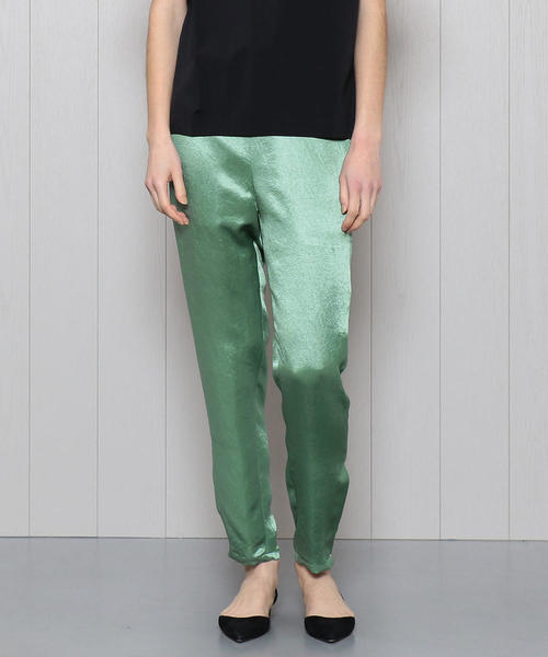 H　BEAUTY&YOUTH UNITED ARROWS（エイチビューティーアンドユースユナイテッドアローズ）の「＜H＞SATIN SLIT TROUSERS/パンツ（その他パンツ・レディース・パープル/モカ/ライム・SMALL/MEDIUM）」の3枚目の写真