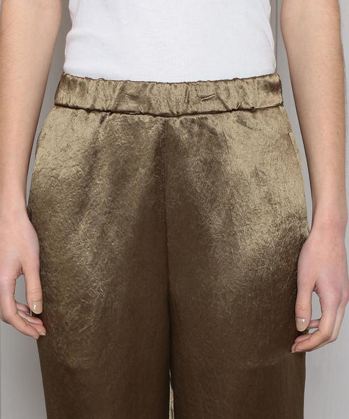 H　BEAUTY&YOUTH UNITED ARROWS（エイチビューティーアンドユースユナイテッドアローズ）の「＜H＞SATIN SLIT TROUSERS/パンツ（その他パンツ・レディース・パープル/モカ/ライム・SMALL/MEDIUM）」の9枚目の写真
