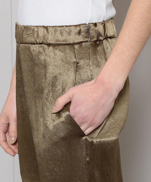 H　BEAUTY&YOUTH UNITED ARROWS（エイチビューティーアンドユースユナイテッドアローズ）の「＜H＞SATIN SLIT TROUSERS/パンツ（その他パンツ・レディース・パープル/モカ/ライム・SMALL/MEDIUM）」の10枚目の写真