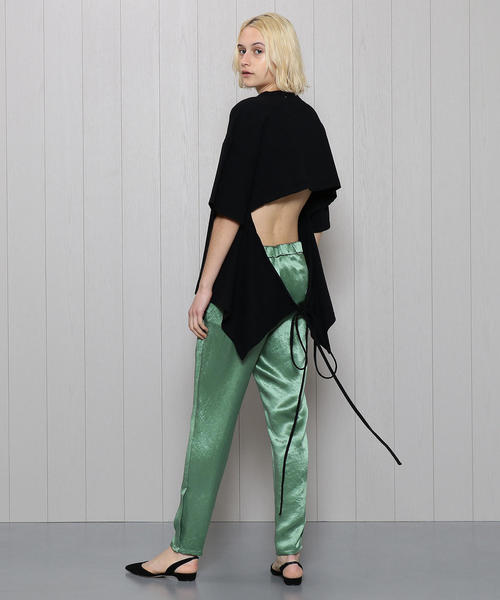 H　BEAUTY&YOUTH UNITED ARROWS（エイチビューティーアンドユースユナイテッドアローズ）の「＜H＞SATIN SLIT TROUSERS/パンツ（その他パンツ・レディース・パープル/モカ/ライム・SMALL/MEDIUM）」の6枚目の写真