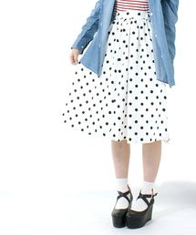 WEGO | WEGO/膝丈プリントフレアスカート(スカート)