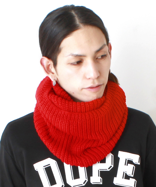 WEGO（ウィゴー）の「WEGO/プレーンニットスヌード（ストール/ショール・メンズ・ブラック/グレー/サックスブルー/ネイビー/ライトパープル/レッド/グリーン/ライトピンク・FREE）」の8枚目の写真