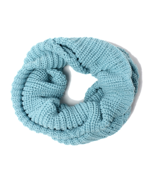 WEGO（ウィゴー）の「WEGO/プレーンニットスヌード（ストール/ショール・メンズ・ブラック/グレー/サックスブルー/ネイビー/ライトパープル/レッド/グリーン/ライトピンク・FREE）」の6枚目の写真