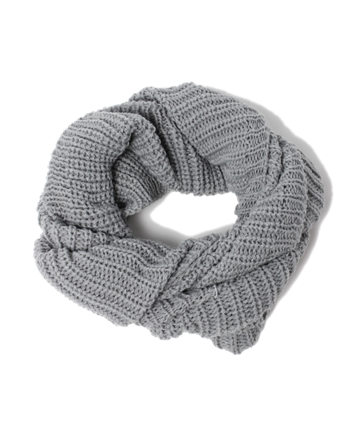 WEGO（ウィゴー）の「WEGO/プレーンニットスヌード（ストール/ショール・メンズ・ブラック/グレー/サックスブルー/ネイビー/ライトパープル/レッド/グリーン/ライトピンク・FREE）」の19枚目の写真