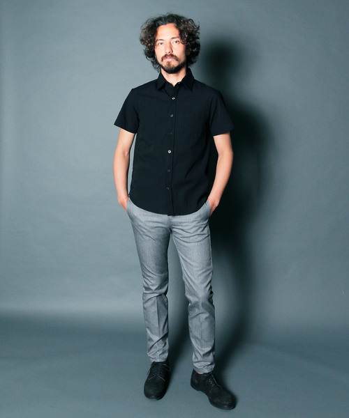 Magine(マージン)の「COOL MAX TWILL SLIM TAPERED NO-P PANTS:クールマックスツイルスリムテーパードパンツ(その他パンツ・メンズ・ブラック/ベージュ/ネイビー/グレー・44/46/48)」の14枚目の写真