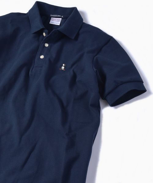 MUNSINGWEAR(マンシングウェア)の「MUNSINGWEAR: 別注 MADE IN USA 70'S 復刻 ポロシャツ 19SS(ポロシャツ・メンズ・ホワイト/ブラック/ブルー/ネイビー/ダークネイビー/レッド・X-SMALL/SMALL/MEDIUM/LARGE)」の4枚目の写真