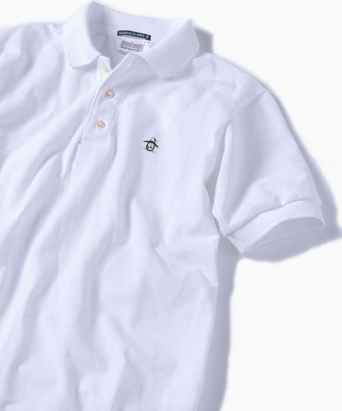 MUNSINGWEAR(マンシングウェア)の「MUNSINGWEAR: 別注 MADE IN USA 70'S 復刻 ポロシャツ 19SS(ポロシャツ・メンズ・ホワイト/ブラック/ブルー/ネイビー/ダークネイビー/レッド・X-SMALL/SMALL/MEDIUM/LARGE)」の2枚目の写真