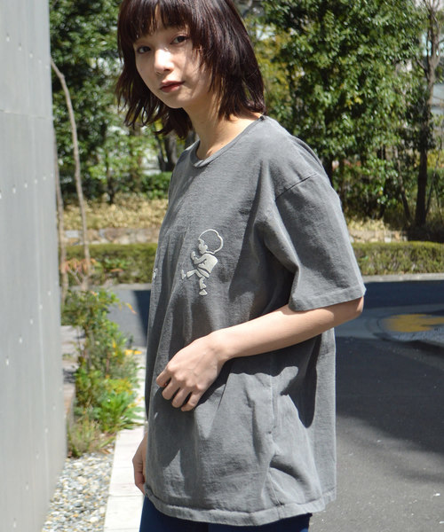 ROOPTOKYO(ループトウキョウ)の「Mixta/ミクスタ “BLACK BELT” SS CREWNECK T-SHIRT(Tシャツ/カットソー・メンズ・ブラック/オートミール/ナチュラル・S/M/L/XL)」の1枚目の写真