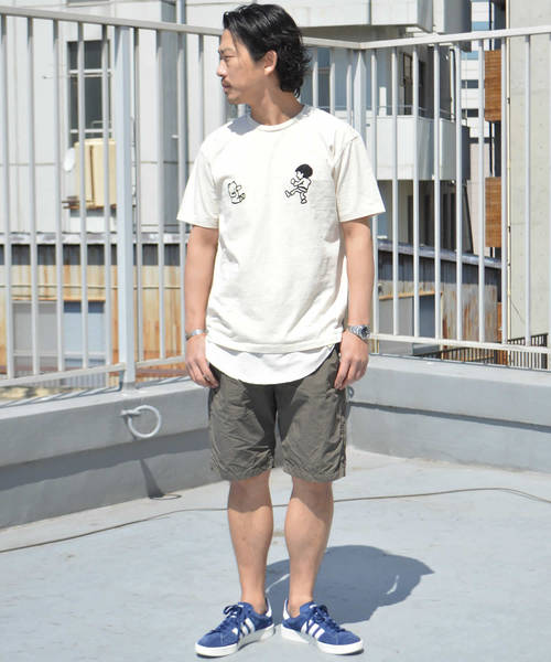 ROOPTOKYO(ループトウキョウ)の「Mixta/ミクスタ “BLACK BELT” SS CREWNECK T-SHIRT(Tシャツ/カットソー・メンズ・ブラック/オートミール/ナチュラル・S/M/L/XL)」の7枚目の写真