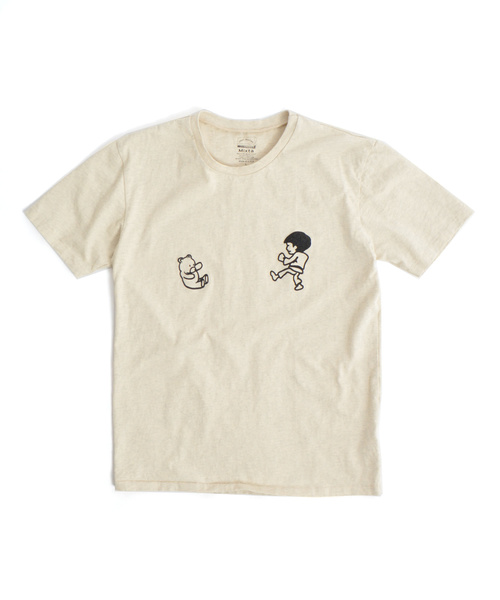 ROOPTOKYO(ループトウキョウ)の「Mixta/ミクスタ “BLACK BELT” SS CREWNECK T-SHIRT(Tシャツ/カットソー・メンズ・ブラック/オートミール/ナチュラル・S/M/L/XL)」の9枚目の写真