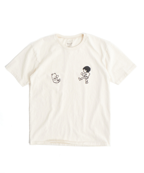ROOPTOKYO(ループトウキョウ)の「Mixta/ミクスタ “BLACK BELT” SS CREWNECK T-SHIRT(Tシャツ/カットソー・メンズ・ブラック/オートミール/ナチュラル・S/M/L/XL)」の8枚目の写真