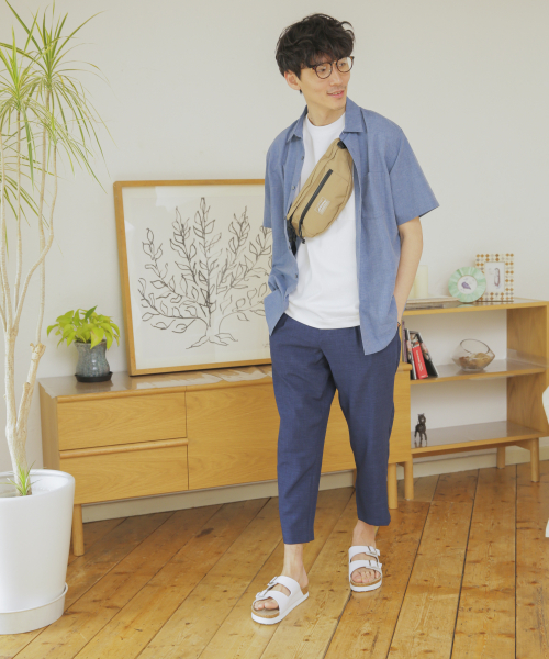 GLOBAL WORK(グローバルワーク)の「リネンライクイージーパンツ/821206(その他パンツ・メンズ・ネイビー/ブラウン/ダークグレー/その他4・SMALL/MEDIUM/LARGE)」の18枚目の写真
