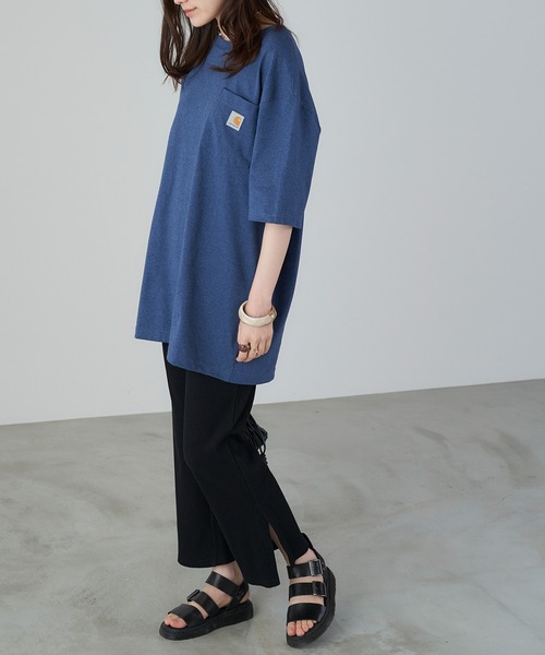 Chaco closet(チャコ クローゼット)の「リラックスカットリブサイドスリット ウエストゴムパンツ(その他パンツ・レディース・テラコッタ/ブラック/ベージュ系その他/ベージュ/杢グレー・FREE)」の21枚目の写真