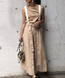 Ameri | SUSPENDER LAYERED SKIRT(スカート)