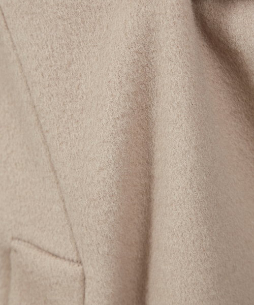 qualite（カリテ）の「【昨年も大ヒット】コクーンビーバーコート（トレンチコート・レディース・グレイッシュベージュ/オフホワイト/ピンク/ブラック/ベージュ・36/38）」の17枚目の写真