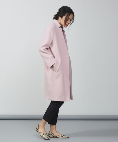 qualite（カリテ）の「【昨年も大ヒット】コクーンビーバーコート（トレンチコート・レディース・グレイッシュベージュ/オフホワイト/ピンク/ブラック/ベージュ・36/38）」の15枚目の写真