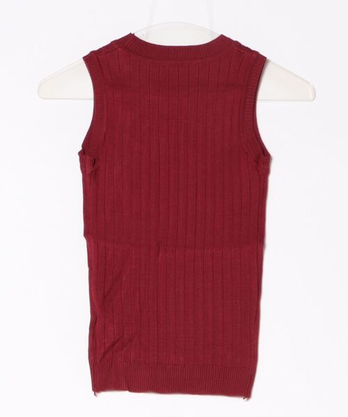 SPIGA（スピーガ）の「ノースリリブニットＴＯＰＳ（ニット/セーター・レディース・ホワイト/ブラック/グレー/レッド/カーキ/ブルー/ボルドー・FREE）」の15枚目の写真