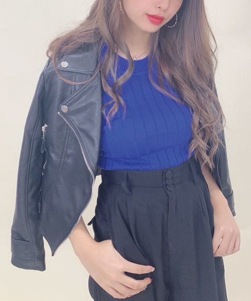 SPIGA（スピーガ）の「ノースリリブニットＴＯＰＳ（ニット/セーター・レディース・ホワイト/ブラック/グレー/レッド/カーキ/ブルー/ボルドー・FREE）」の6枚目の写真