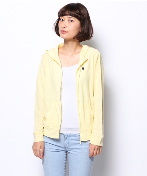 coen(コーエン)の「UVカットジップアップパーカー(パーカー・レディース・ホワイト/イエロー/ケリー/ネイビー・LARGE/MEDIUM)」の11枚目の写真