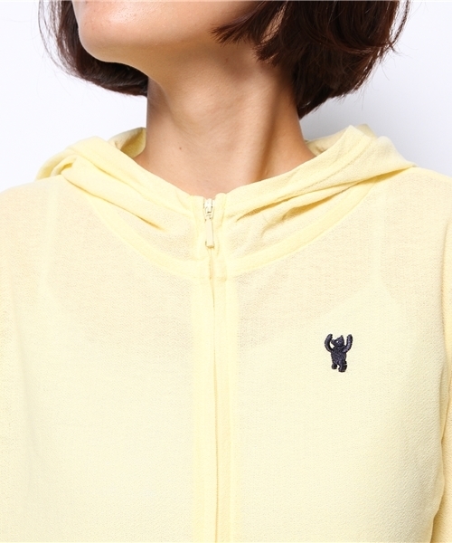 coen(コーエン)の「UVカットジップアップパーカー(パーカー・レディース・ホワイト/イエロー/ケリー/ネイビー・LARGE/MEDIUM)」の12枚目の写真