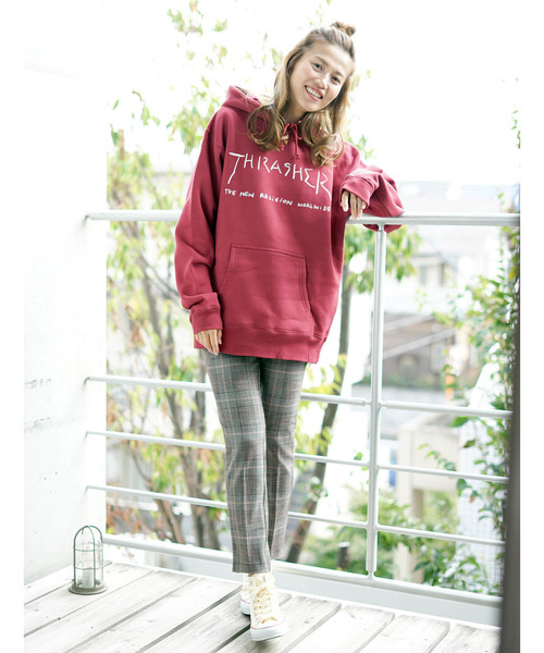 THRASHER(スラッシャー)の「New Religion Worldwide HOODIE SWEAT PARKA / スラッシャー プルオーバー パーカー ロゴ マークゴンザレス(パーカー・メンズ・ネイビー/ブラック/グレー/ホワイト/バーガンディー/グリーン・SMALL/MEDIUM/LARGE/X-LARGE)」の17枚目の写真