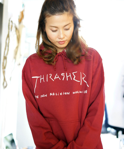 THRASHER(スラッシャー)の「New Religion Worldwide HOODIE SWEAT PARKA / スラッシャー プルオーバー パーカー ロゴ マークゴンザレス(パーカー・メンズ・ネイビー/ブラック/グレー/ホワイト/バーガンディー/グリーン・SMALL/MEDIUM/LARGE/X-LARGE)」の20枚目の写真