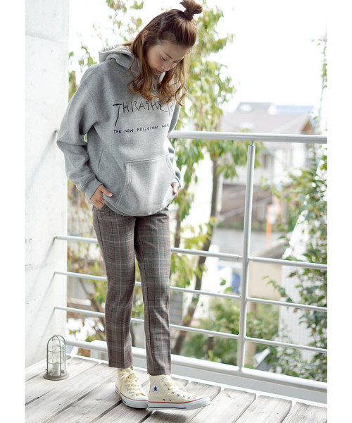 THRASHER(スラッシャー)の「New Religion Worldwide HOODIE SWEAT PARKA / スラッシャー プルオーバー パーカー ロゴ マークゴンザレス(パーカー・メンズ・ネイビー/ブラック/グレー/ホワイト/バーガンディー/グリーン・SMALL/MEDIUM/LARGE/X-LARGE)」の14枚目の写真