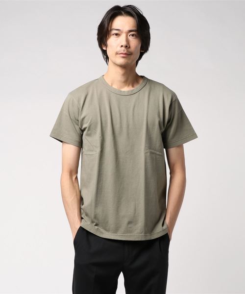 Denime（ドゥニーム）の「DENIME TEE　無地T（Tシャツ/カットソー・メンズ・ホワイト/ベージュ/ネイビー/カーキ/イエロー/スミクロ/ワイン・SMALL/MEDIUM/LARGE/X-LARGE）」の19枚目の写真