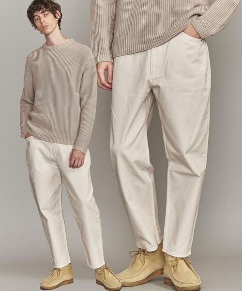 BEAUTY&YOUTH UNITED ARROWS（ビューティーアンドユースユナイテッドアローズ）の「【WEB限定】 by ガーメントダイ ツイル 5P ワイド テーパードパンツ（その他パンツ・メンズ・ブラック/オフホワイト/ダークブラウン・XL/L/M/S）」の2枚目の写真