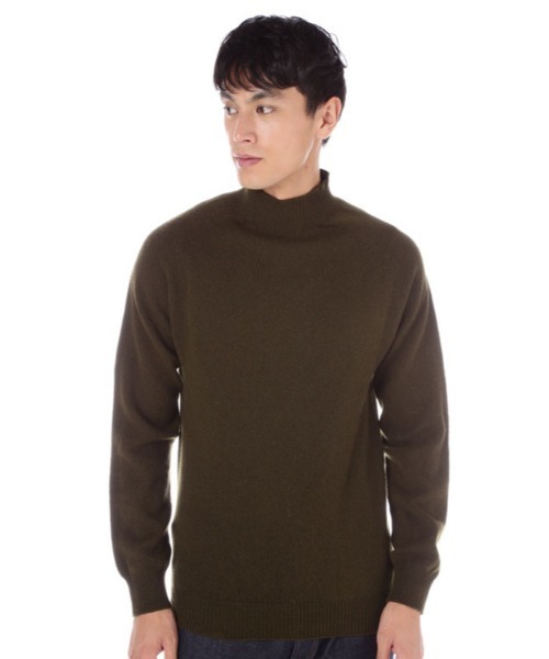 SUNSPEL（サンスペル）の「SUNSPEL / MEN’S LAMBSWOOL（ニット/セーター・メンズ・ネイビー/グリーン・MEDIUM/LARGE）」の4枚目の写真