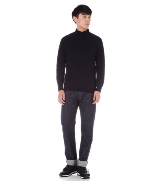 SUNSPEL（サンスペル）の「SUNSPEL / MEN’S LAMBSWOOL（ニット/セーター・メンズ・ネイビー/グリーン・MEDIUM/LARGE）」の6枚目の写真