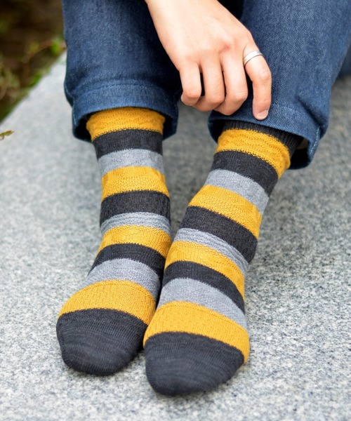 セール F D クレイジーボーダーソックス ソックス 靴下 Fun Daily ファンアンドデイリー のファッション通販 Zozotown